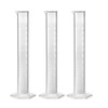Recogwood 3Pcs 100ml Plastic Graduated Cylinder, Measuring Cylinder Science Test