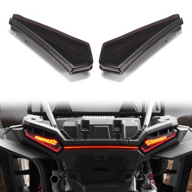 AUPOWER Smokey LED Tail Lights for Ploaris RZR XP/XP 4 1000 2024+, Brake Stop Taillights Kit for RZR XP 1000/ XP 4 1000 Accessories(2PCS, Replace #2415182, 2415183)