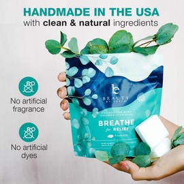 Beauty by Earth Shower Steamers Aromatherapy - USA Made with Natural Ingredients & Eucalyptus Essential Oil, Large Shower Bombs, Relaxation Spa Gifts for Women & Men, Unique Self Care Gifts