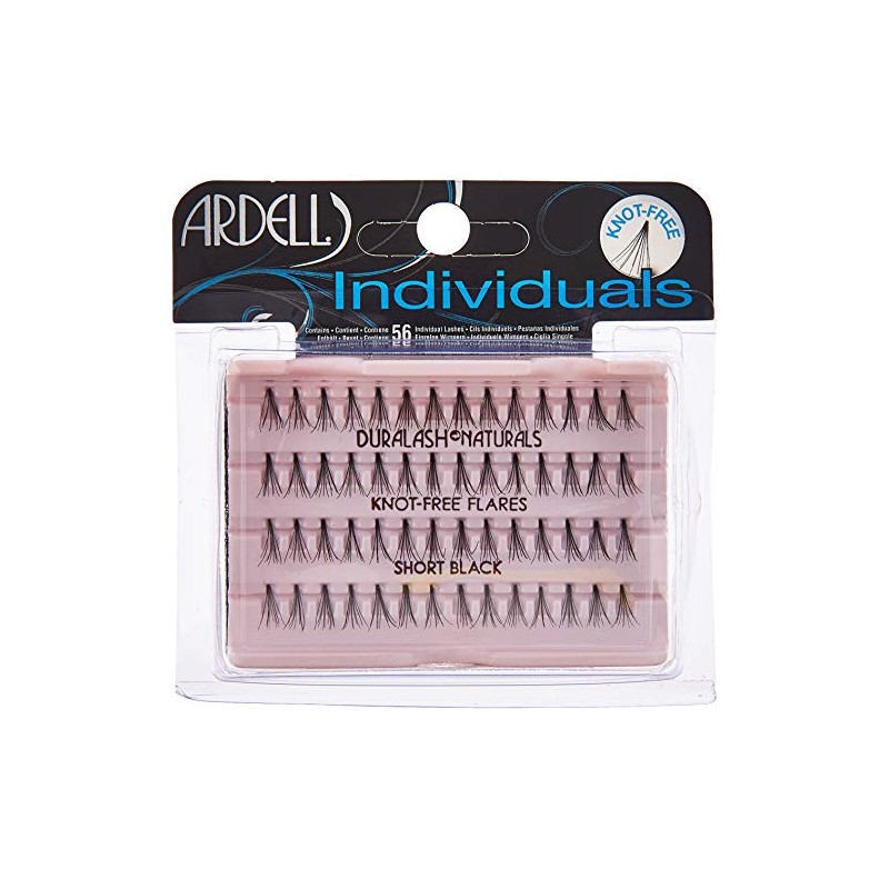 Ardell DuraLash Naturals Flare Individual Lashes, Short Black 56 ea