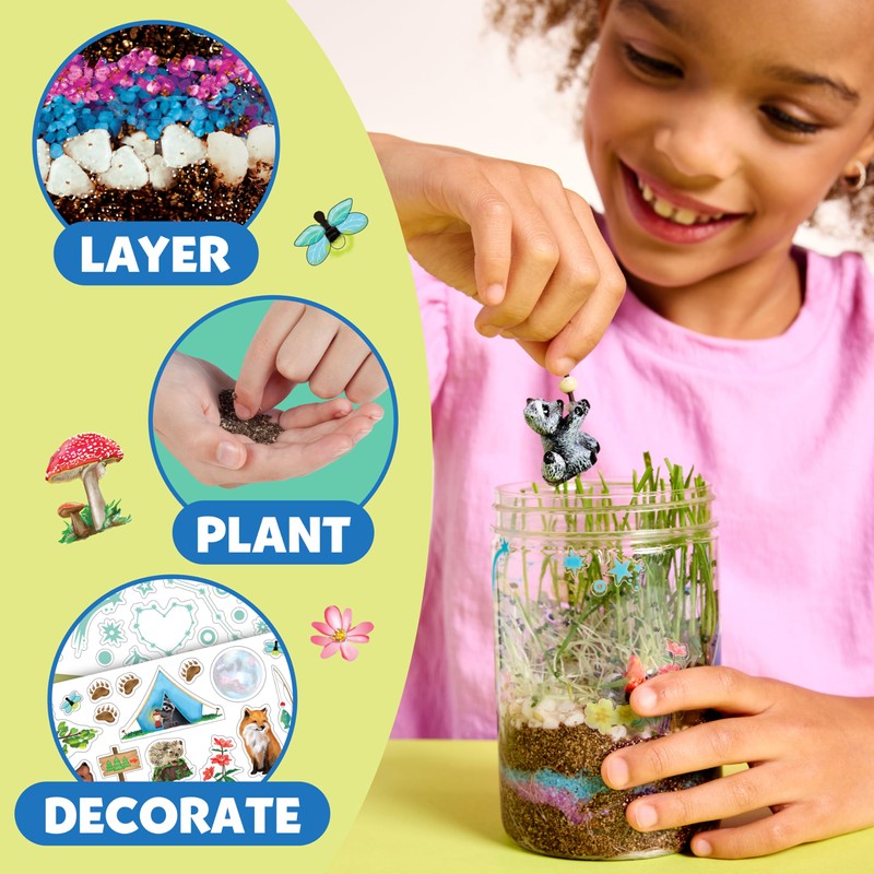 Creativity for Kids Grow 'N Glow Terrarium Kit - Educational