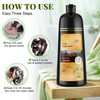 ZENITHGLO Chestnut Brown Hair Dye Shampoo 3 in 1 for