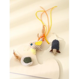 Shineyidoor 3 Pcs Combination Toys， Cat Toys for Indoor Cats, Self Play Kitten Toys for Indoor Kitten Supplies, Interactive Cat Toys for Bored Indoor Adult Cats,Cute Cat Kicker Toy for Boredom