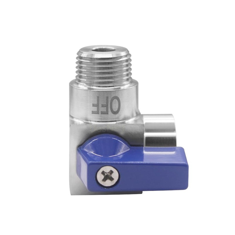BesNPT Stainless Steel 90 Degrees Elbow Ball Valve 1/4" NPT