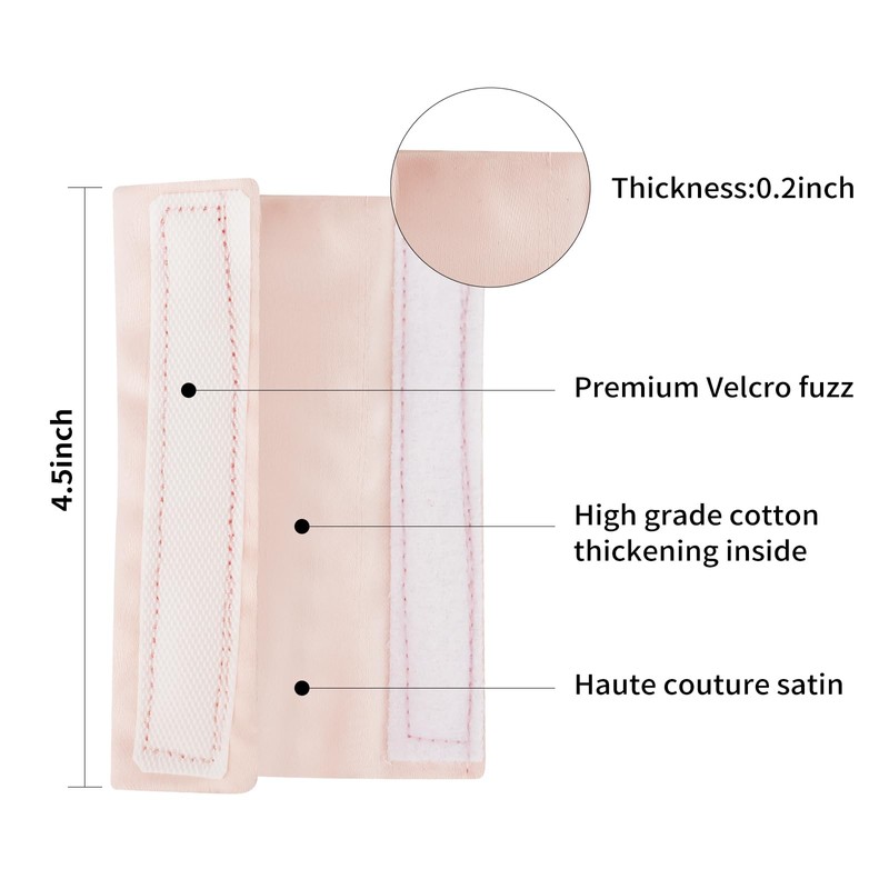 6 Pack Satin Strap Covers Breathable Strap Cushions Work for
