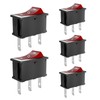 SCOOYUCK 5 Pcs Rocker Switch ON/Off/ON, 15mm×21mm 12V 24V 125V
