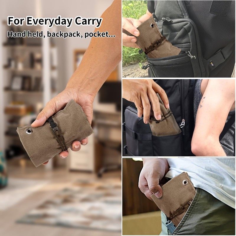 Baizoy Pocket Knife Display Bag,6 Slots with Pocket Knives, Folding