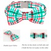 Lionet Paws Christmas Dog Collar with Bowtie, Dog Bowtie Collar