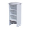 Alaterre Furniture Dorset Bathroom Hutch with Adjustable Shelves - Small