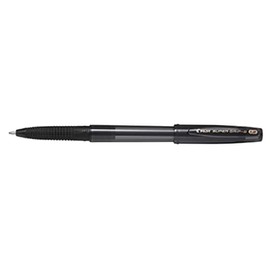 Pilot BSGC-10B-BB Oil Based Ballpoint Pen, Super Grip G, Cap Type, 0.05 inch (1.2 mm), Extra Thick, Black Axis, 10 Pieces
