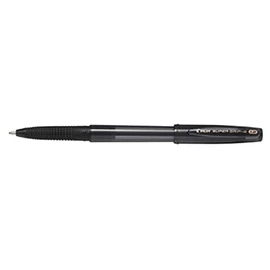 Pilot BSGC-10B-BB Oil Based Ballpoint Pen, Super Grip G, Cap Type, 0.05 inch (1.2 mm), Extra Thick, Black Axis, 10 Pieces
