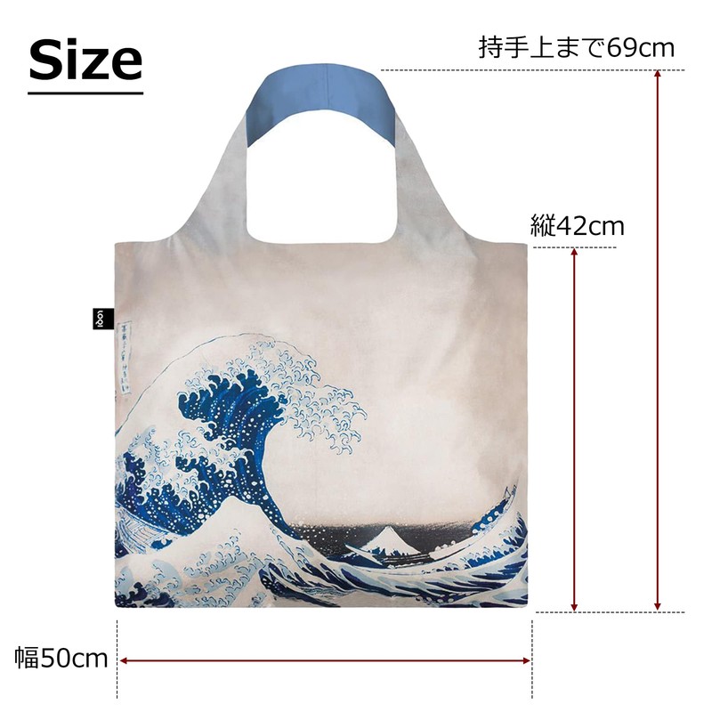 LOQI KATSUSHIKA HOKUSAI The Great Wave Recycled Bag