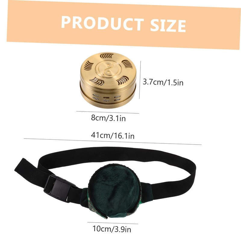 Outanaya Durable Moxibustion Box with Filter Cloth Copper Moxa Burner