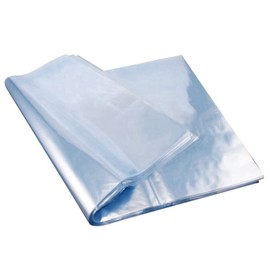 Geieold Pack of 100 PVC Waterproof Shrink Film Bags Shrink Film Bags Blower Heat Seal Flat Mouth Wrap Seal Bag Transparent Plastic Food Storage Bag