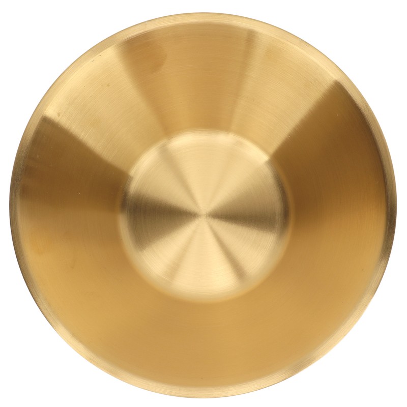 Stainless Steel Salad Bowls Gold Double Layer Exquisite Decorative Gold