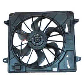 TYC 621680 Cooling Fan Assembly Compatible with 2007-2011 Jeep Wrangler, Black
