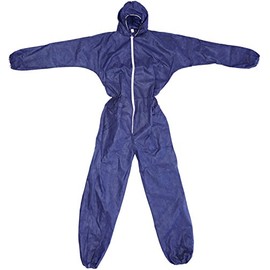POLY PROP DISPOSABLE BOILERSUIT BLUE L