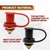 Lunwag 2PCS Battery Charger Post, Remote Battery Terminals 3/8" Stud