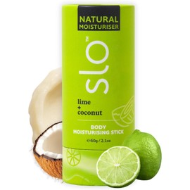 Slo Barra Hidratante Natural Bálsamo Corporal Para Piel Seca Con Ingredientes Orgánicos Hidratante Y Nutritivo Coco, Manteca De Cacao Y Antioxidantes Ideal Para Viajes Lima Y Coco 60 G