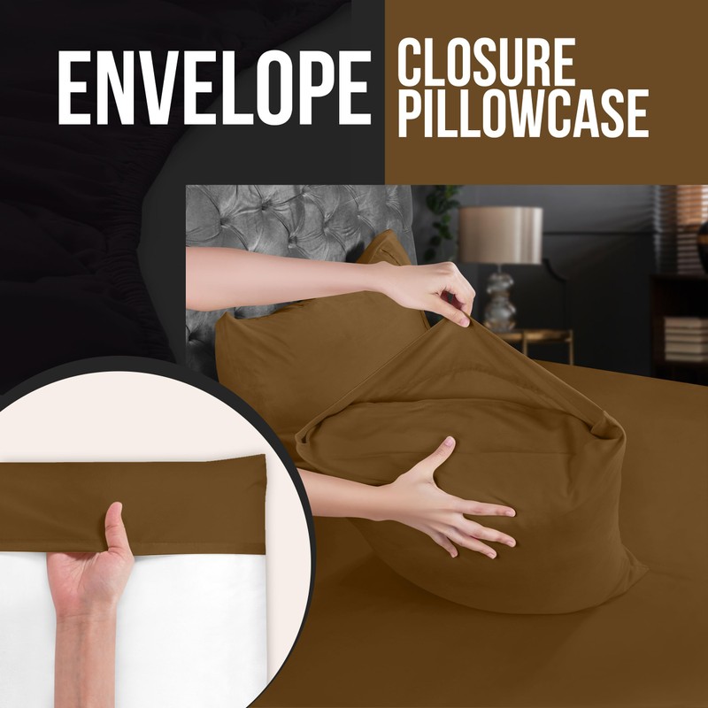 Utopia Bedding Queen Pillowcases - 4 Pack - Envelope Closure