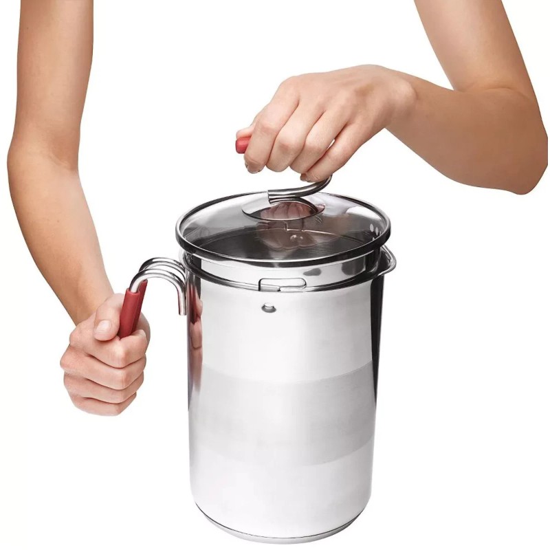 Kuhn Rikon 11 Cup Tall Narrow Pot With Straining Pour