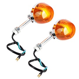 Turn Signal Light, ABS 2PCS 12V Turn Signal Light 8mm Fit for Honda C70 CT70 CT90 XL100 CB350 CM400 CB450 CB750