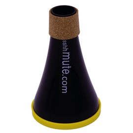 Sshhmute Piccolo Trumpet Practice Mute, Practice Aids for Piccolo Trumpet Music Players, Brass Instrument Accessories for Adults & Kids, Music Gadgets for Beginner & Student, Cork Seal, Yellow