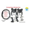 AARNAV Complete V Brakes Set, Calipers, Alloy Levers, Cables, V