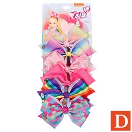 6pcs Girls Fashion Hair Accessories Party Gift Signature for Jojo Siwa Bows#4