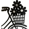khevga Bicycle Design Hallway Coat Rack with 5 Hooks Wall