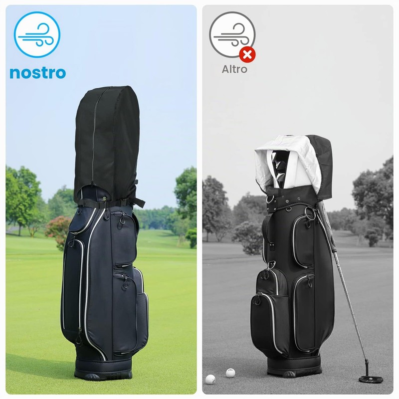 Rilime Copertura antipioggia per sacca da golf, impermeabile, per uomo