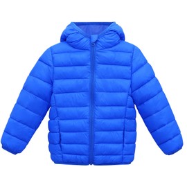 Happy Cherry Kids Classic Puffy Jacket Insulated Quilted Bubble Puffer Coat for Boys and Girls Cozy Puffer Jacket Boys' Bubble Jacket Blue 3-4 Years (120)