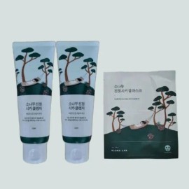 Round Lab Pine Soothing Cica Cleanser 150ml+150ml+Pine Mask... Single / 라운드랩 소나무 진정 시카 클렌저 150ml+150ml+소나무 마스크... 단일