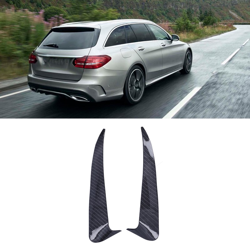2pcs Rear Bumper Spoiler Side Canard Left Right Fit for