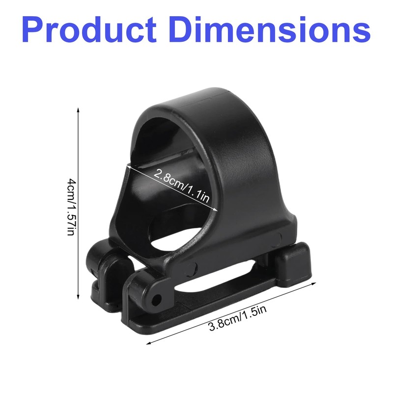 4pcs Universal 25mm/1in Scuba Diving Snorkel Clips for Mask Strap