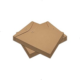 Funny live 10 Pcs A5 Kraft String Envelope File Folders Organizer for Projects | Contracts | Bills | Meeting Documents Pockets Office Supplies (Vertical Version A5)