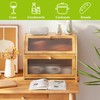 BMOSU Large Bread Box for Kitchen Countertop,Double Layer Bread Box