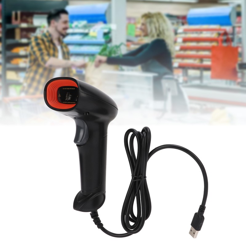 1D Handheld Barcode Scanner Image Bar Code Reader USB Wired