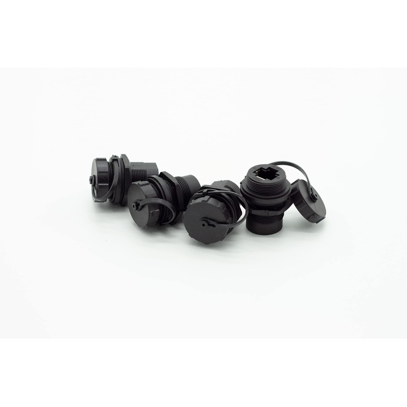 5 conectores RJ45 hembra a hembra para montaje en panel,