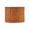 Aspen Creative 31604, Drum Spider Lamp Shade, Natural Rattan, 12"