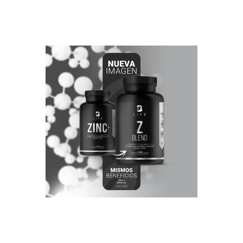B Life Zinc Con Colágeno Y Vitamina C - 200