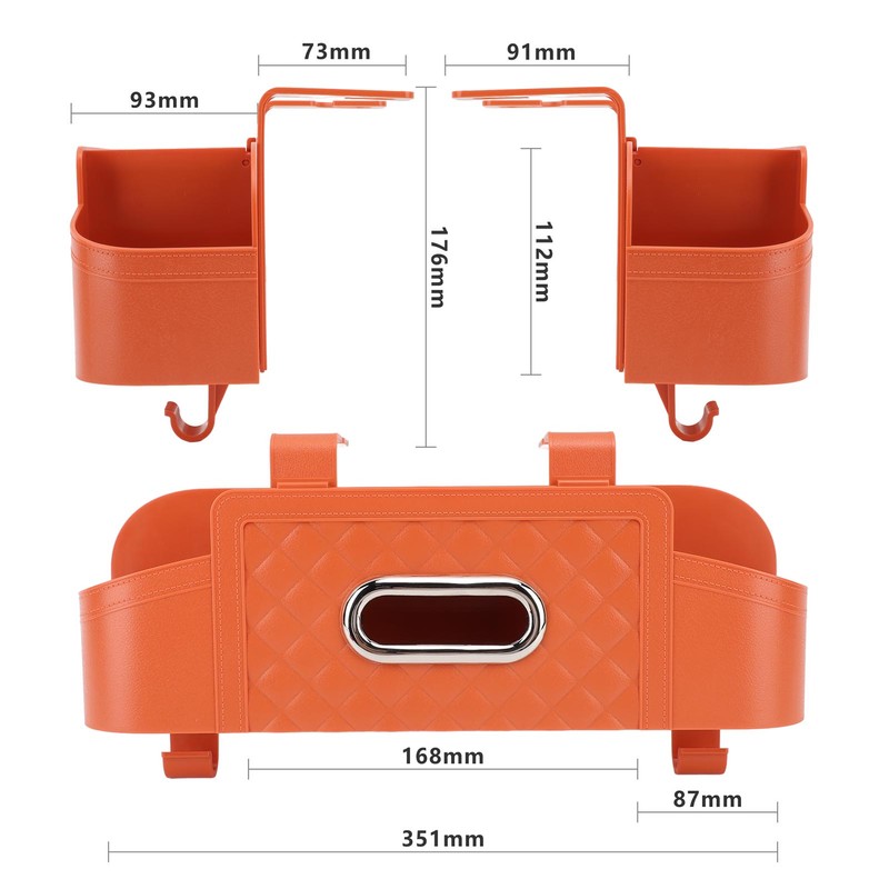 Car Back Seat Organizer Multifunctional Large Capacity Backseat Storage Box