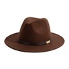Gossifan Fedora Hats for Men Wide Brim Panama Hat with