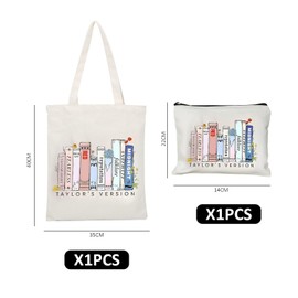 NyxSeat 1 Large Canvas Bag, 1 Storage Bag, Portable Commuter Bag, Cosmetic Bag, Fashion Shoulder Bag, Thanksgiving, Valentine's Day, colour