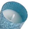 COVEGE Blue Candles Battery Operated for Home Decor, Flickering Flameless