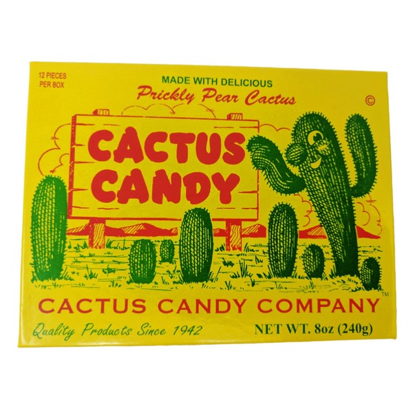 Cactus Candy Company 1/2 LB Box Arizona Prickly Pear Cactus Candy
