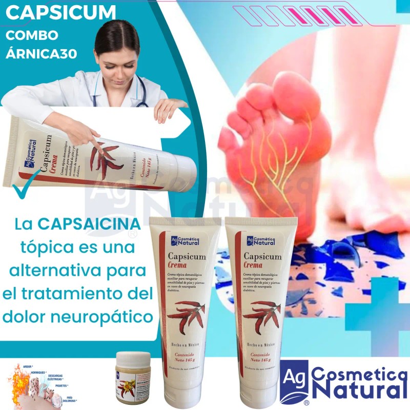 Capsicum Pack 2 Cremas Neuropatia Diabetica + Árnica C 30gr