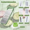 Vegetable Chopper, Salad Chopper with 6 Blades Multi-Functional, Adjustable Onion