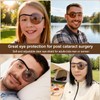 AMZVIO 2pcs Eye Shield After Cataract Surgery Dark Clear Eye