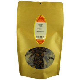 Marshalls Creek Spices ANISE STAR, STAR ANISE 3 oz. Kraft Stand Up Pouch ECO Friendly Recyclable Mailer